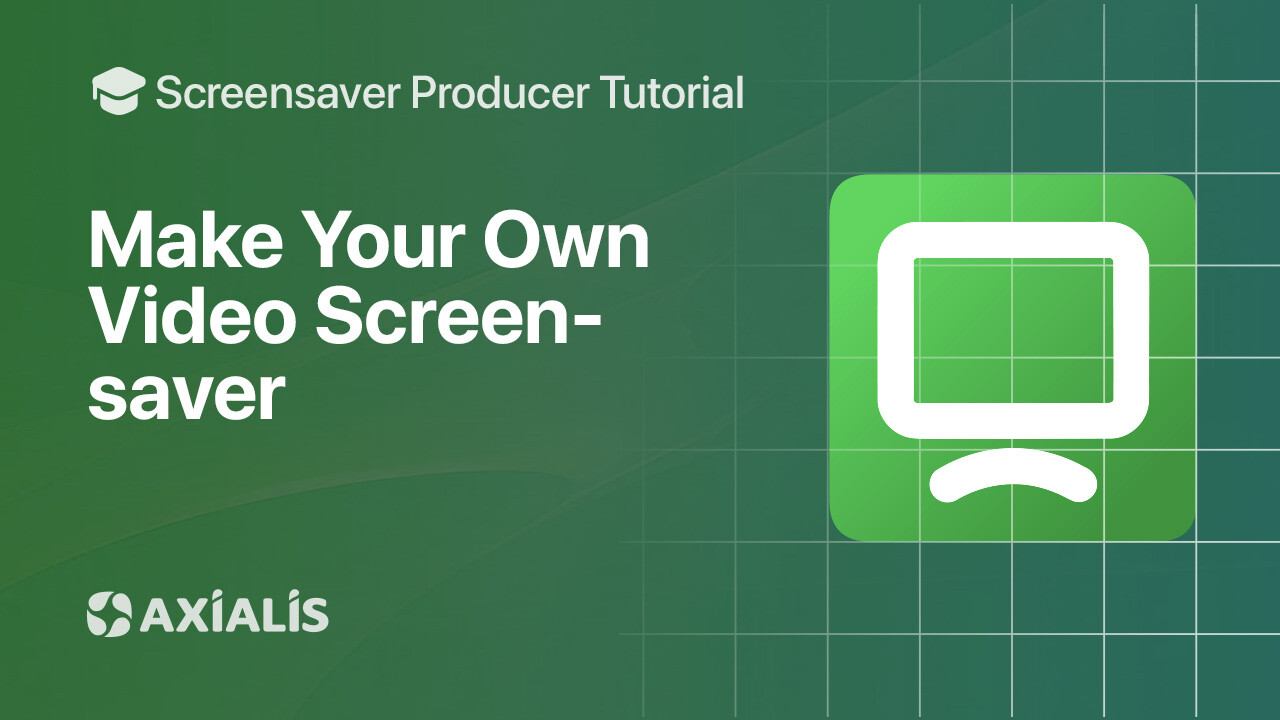 Video project in Axialis Screensaver Producer
